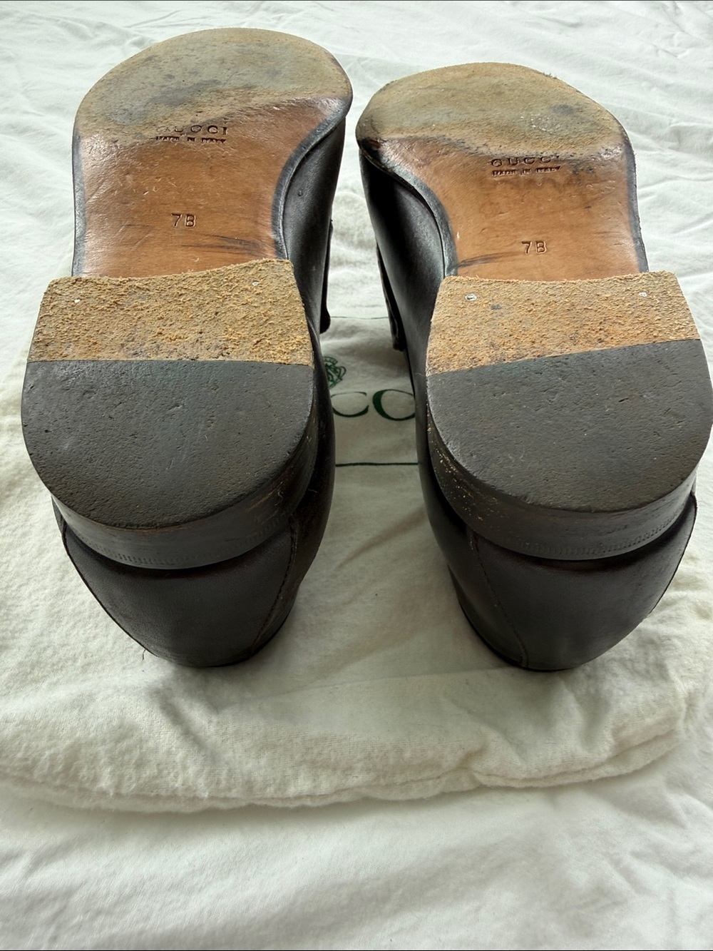 Gucci Vintage Women’s Brown Leather Horsebit Loafers - Picture 4 of 7